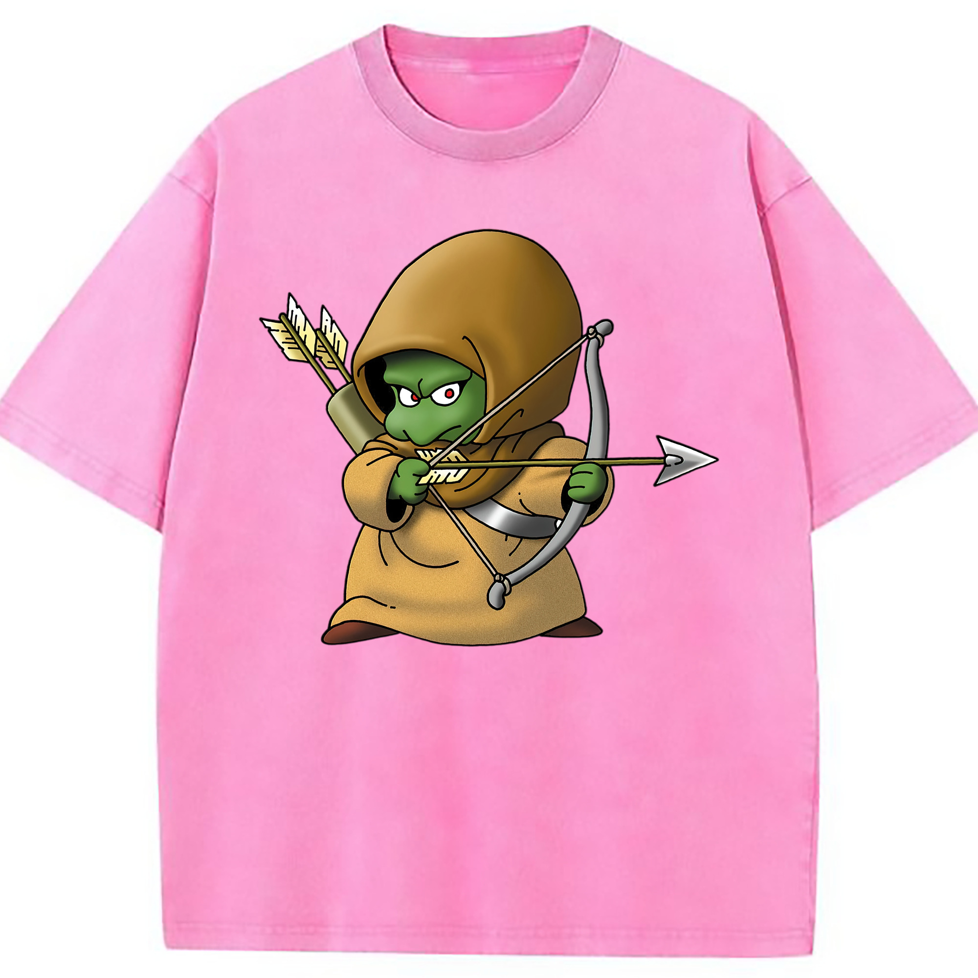 （画像用） ドラゴンクエスト Doragon Kuesuto Dragon Quest 綿100% ヴィンテージ風 半袖Tシャツ（フロントプリント）